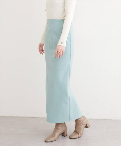 羊毛感彈力半身裙