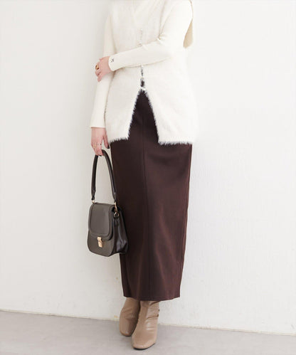 羊毛感彈力半身裙