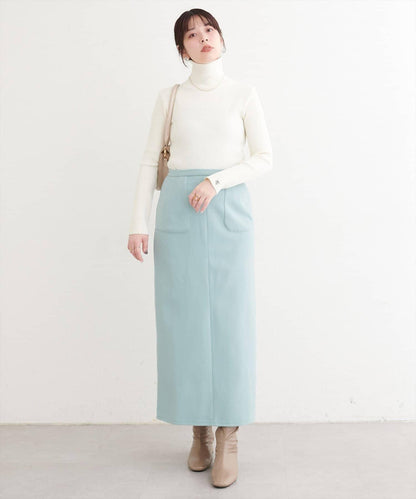 羊毛感彈力半身裙