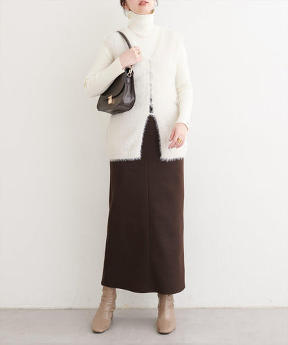 羊毛感彈力半身裙