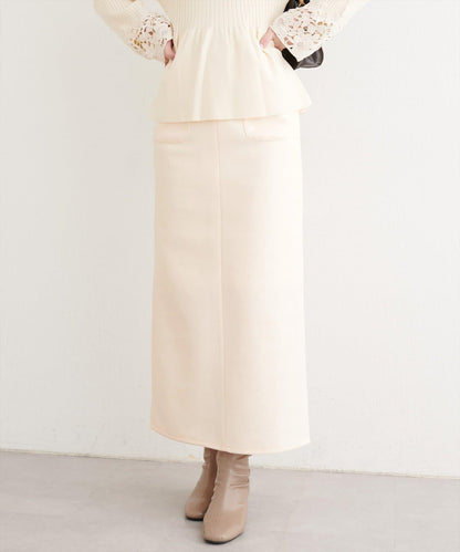 羊毛感彈力半身裙