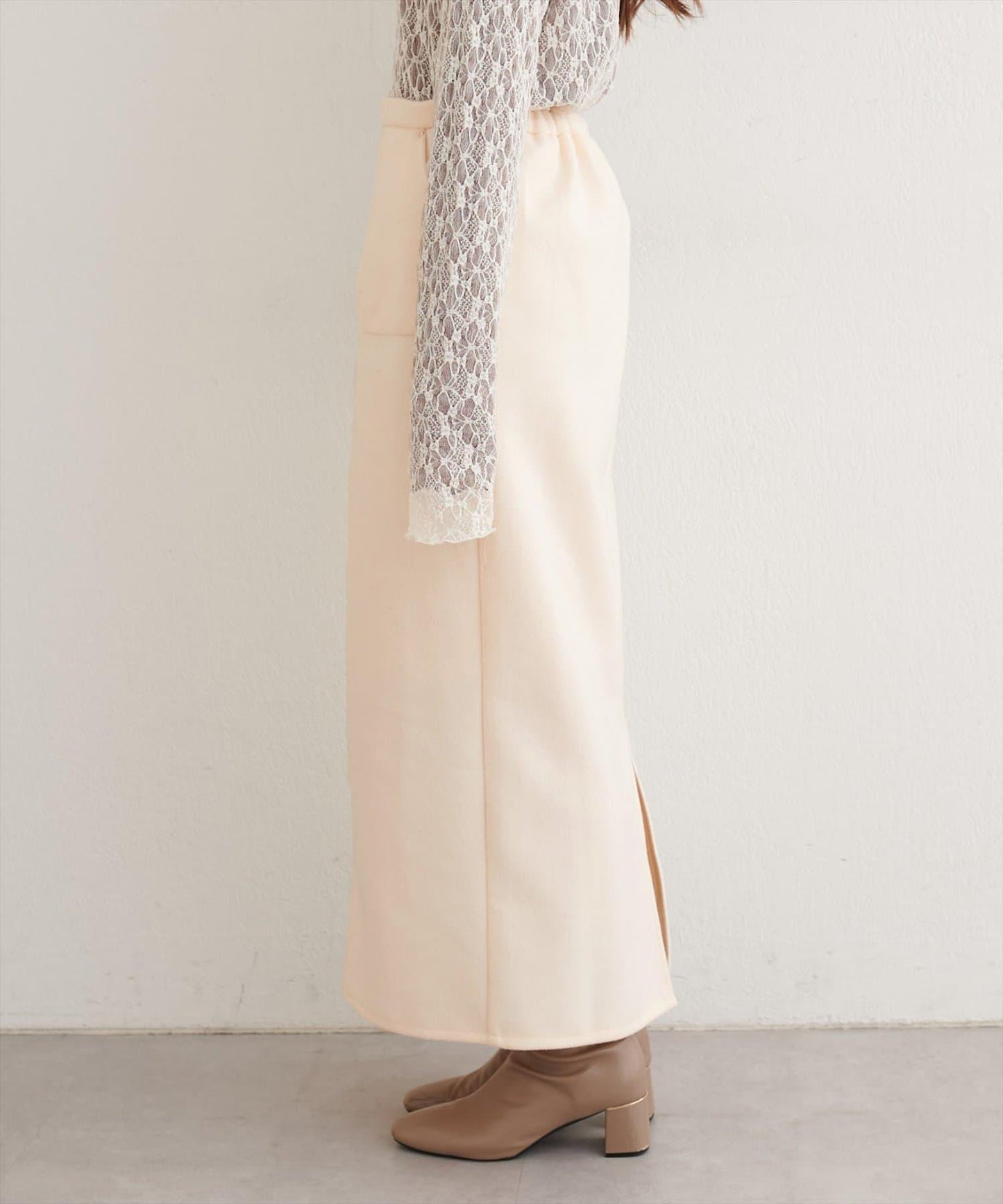 羊毛感彈力半身裙