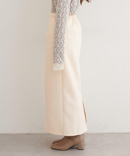 羊毛感彈力半身裙