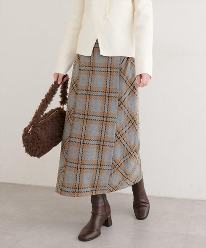 可選長度格紋修身半身裙