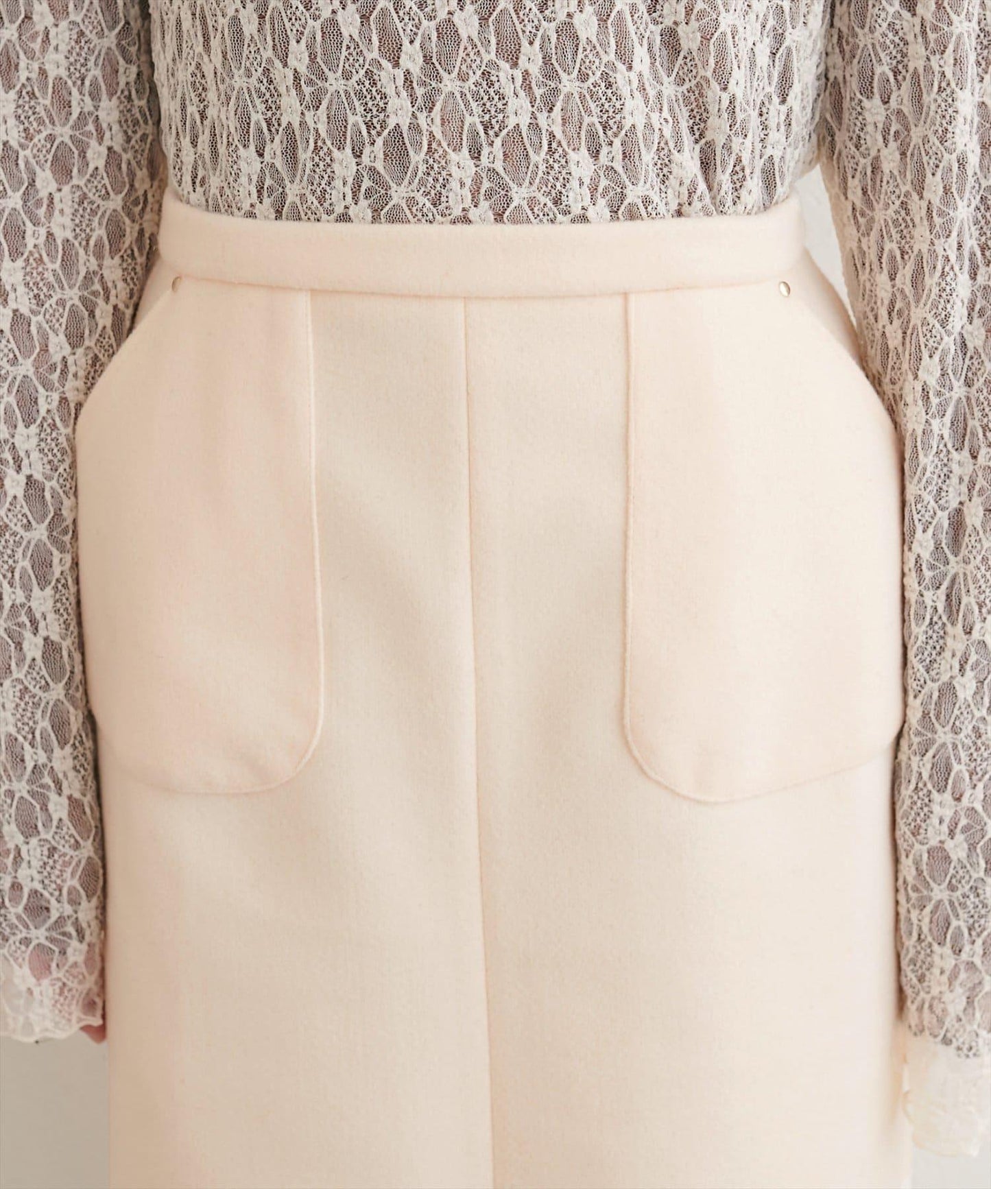 羊毛感彈力半身裙