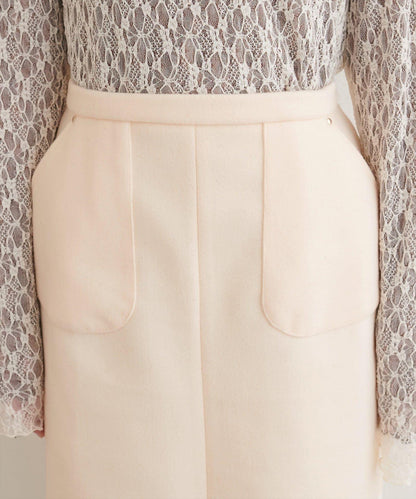 羊毛感彈力半身裙