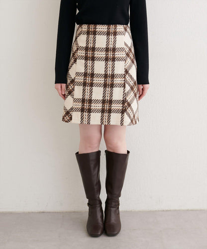 可選長度格紋修身半身裙