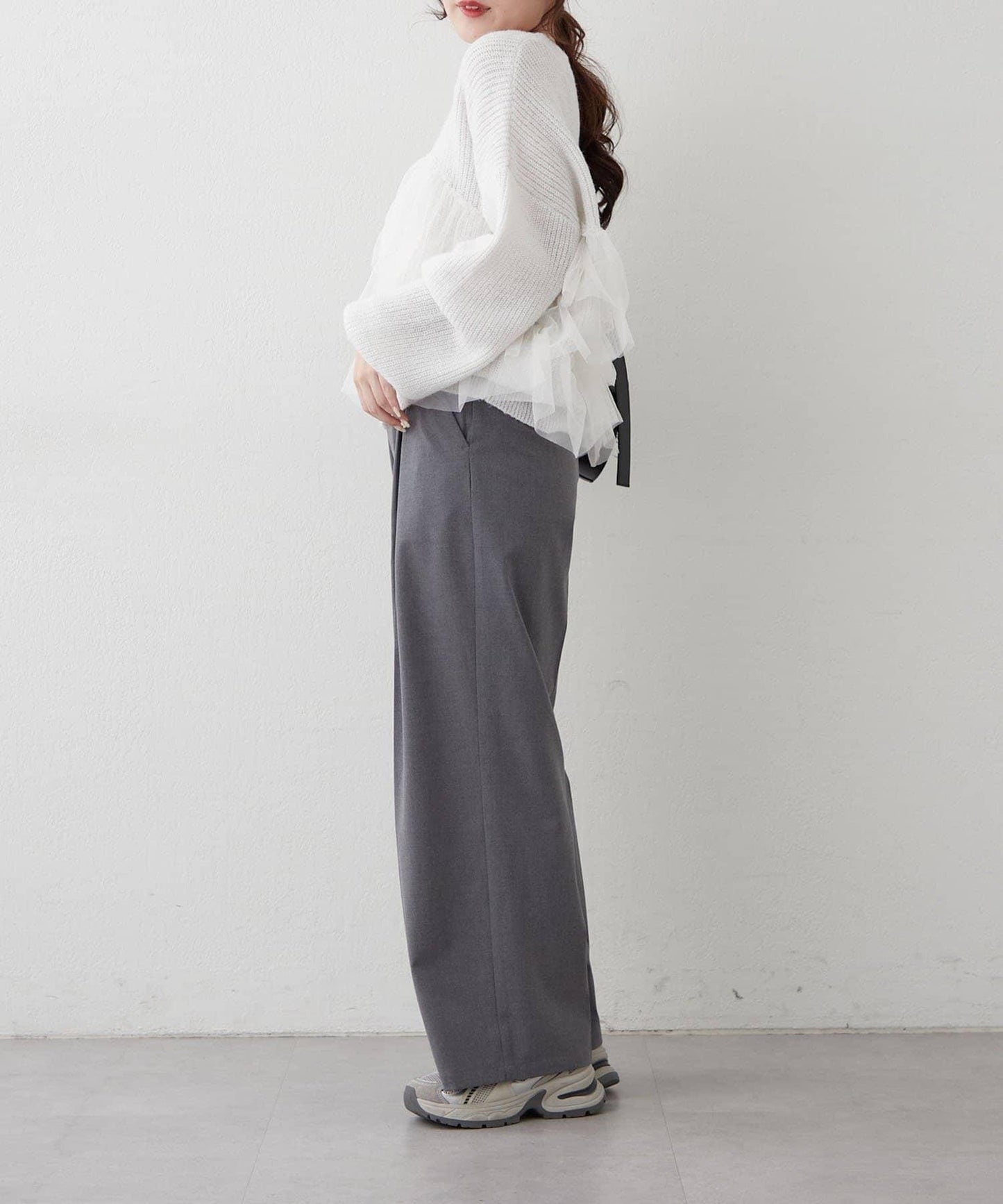 【RMAF】帶網紗亮片針織衫