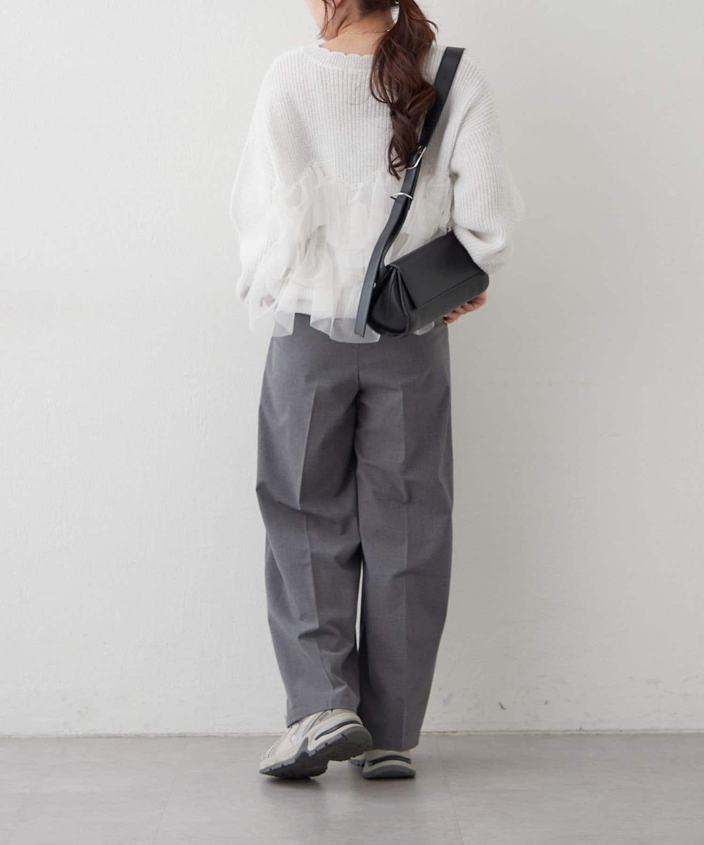 【RMAF】帶網紗亮片針織衫