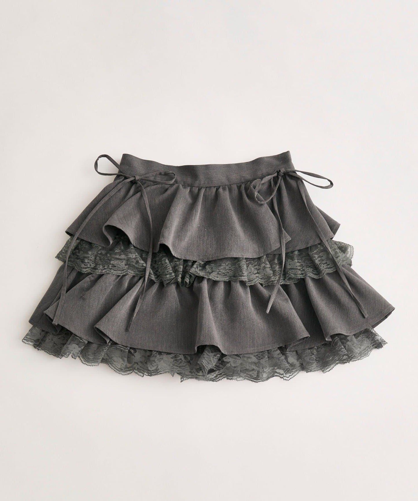 荷葉邊層疊迷你裙