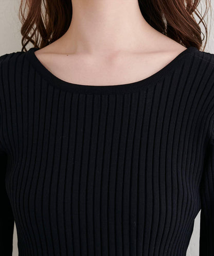 袖部蕾絲荷葉邊針織衫