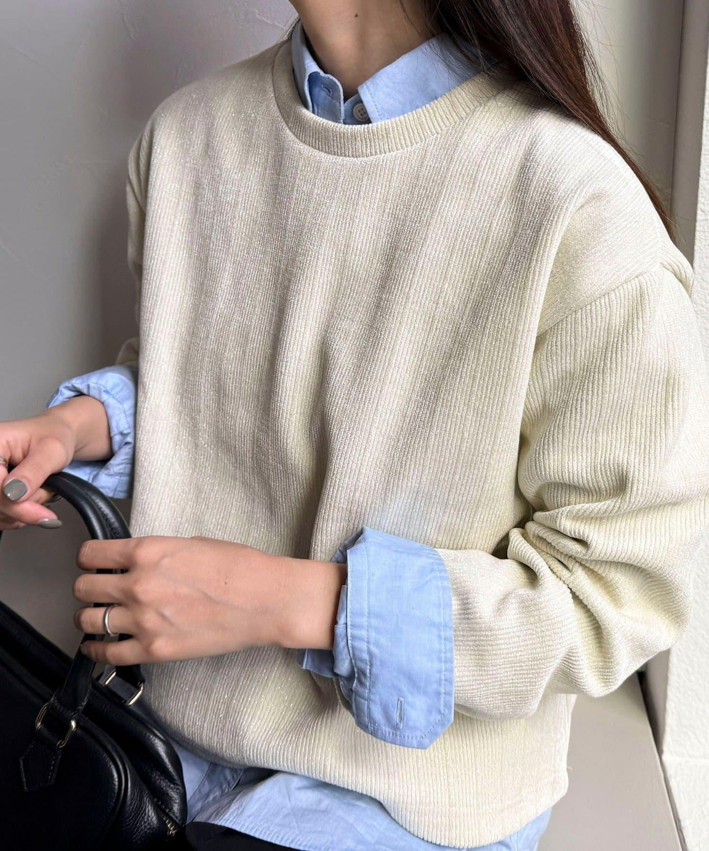 亮片毛線套頭衫