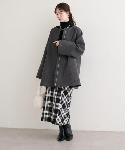 可選長度格紋修身半身裙