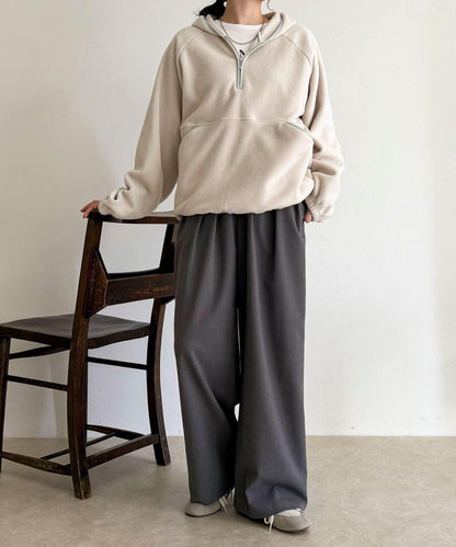 連帽抓絨套頭衫