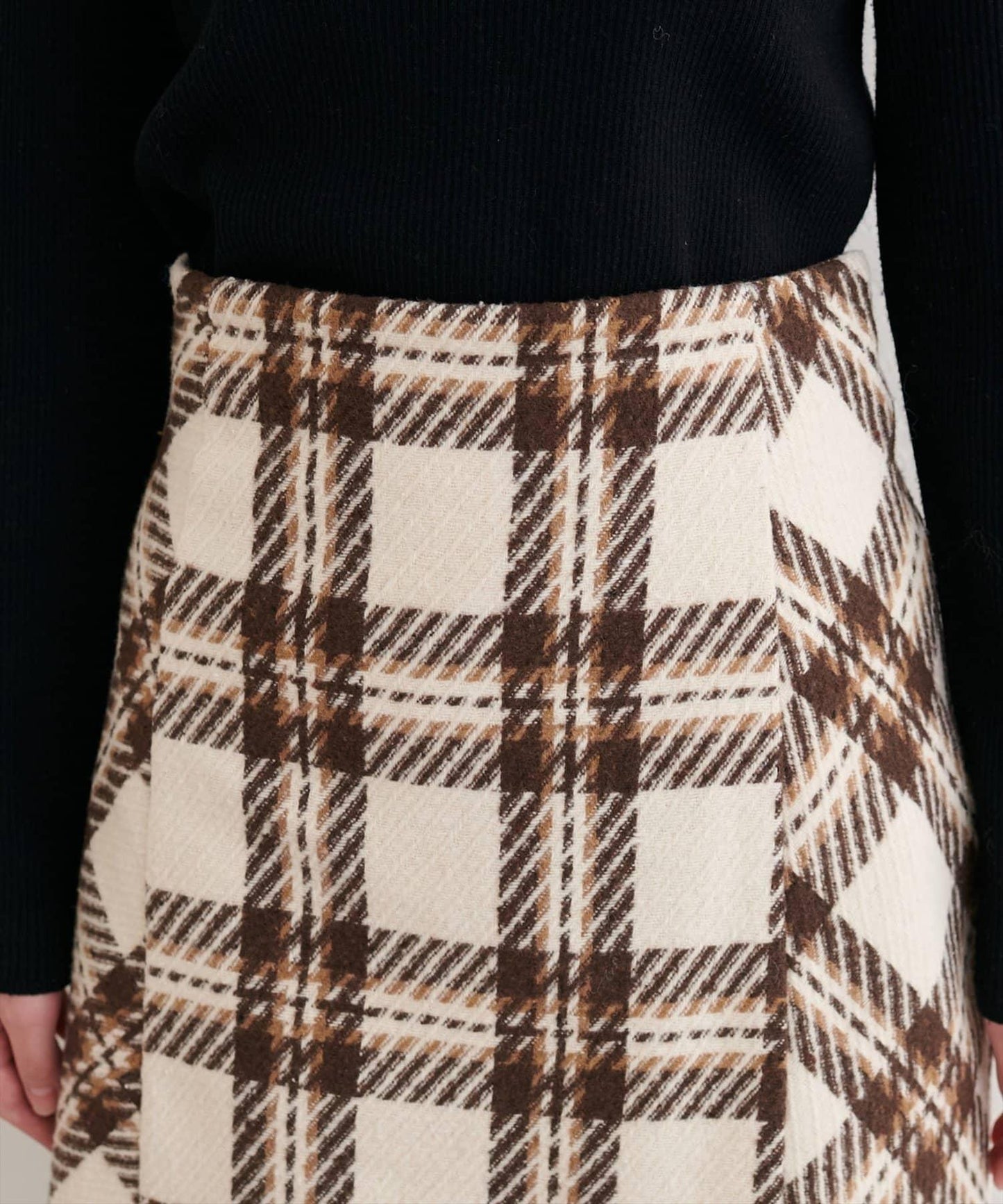 可選長度格紋修身半身裙