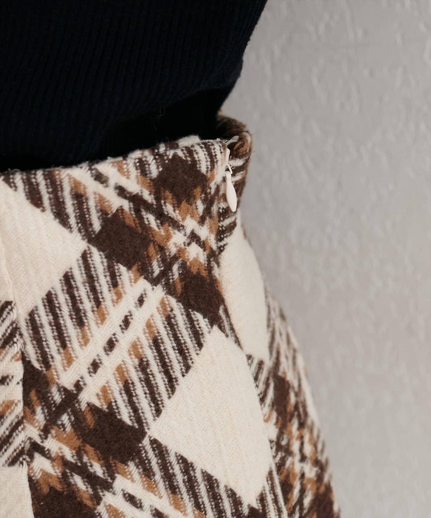 可選長度格紋修身半身裙