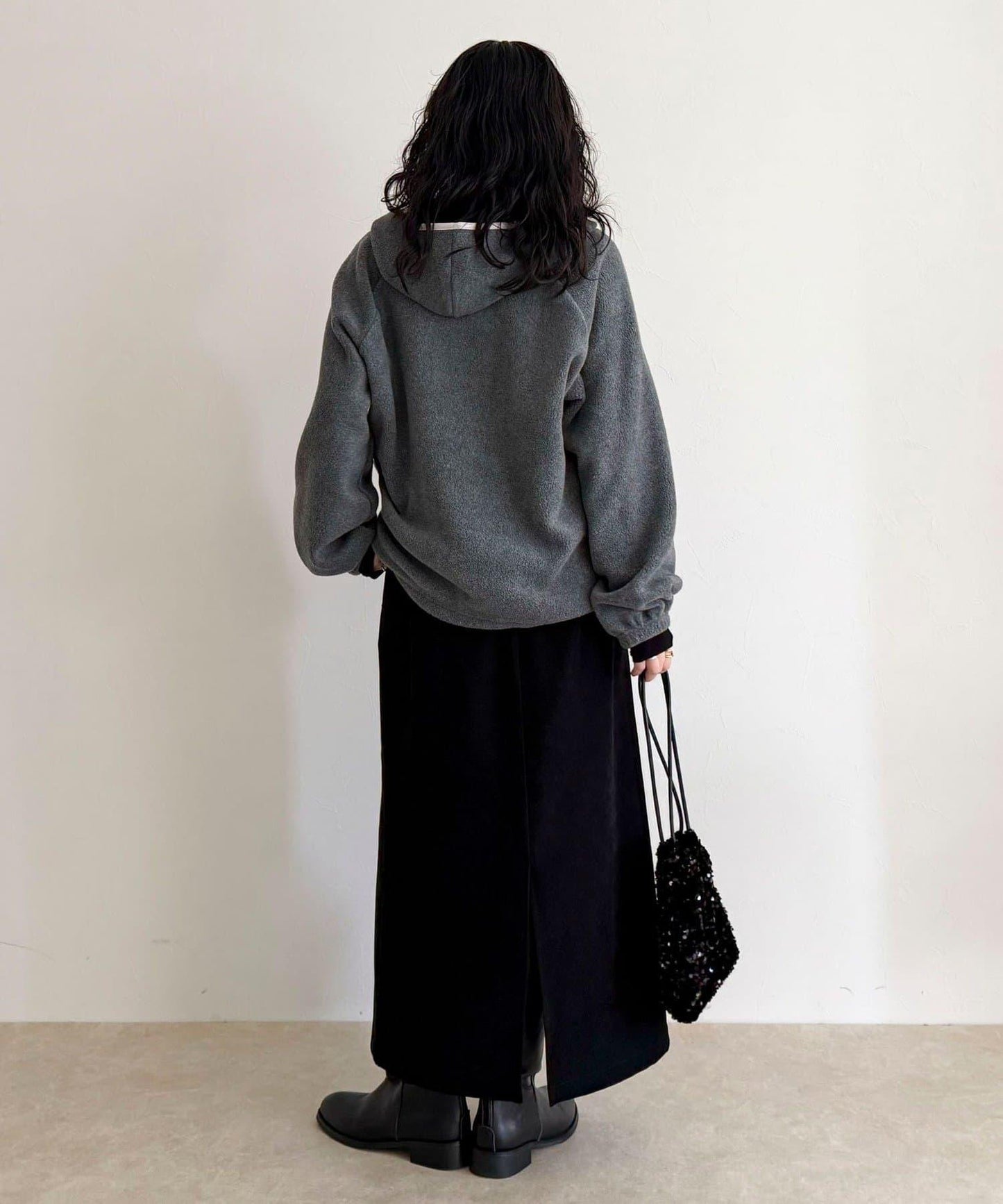 連帽抓絨套頭衫