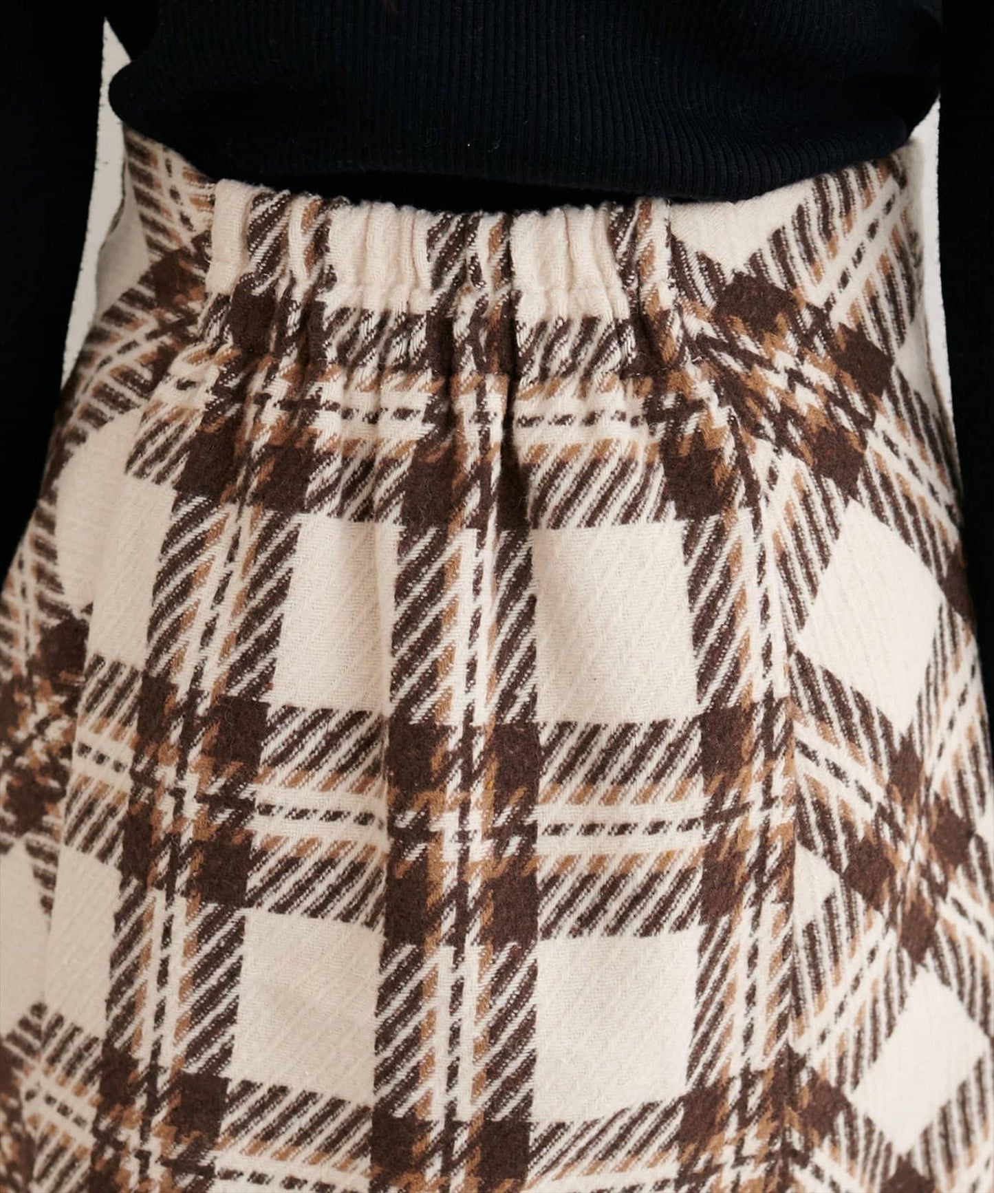 可選長度格紋修身半身裙