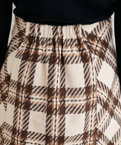 可選長度格紋修身半身裙