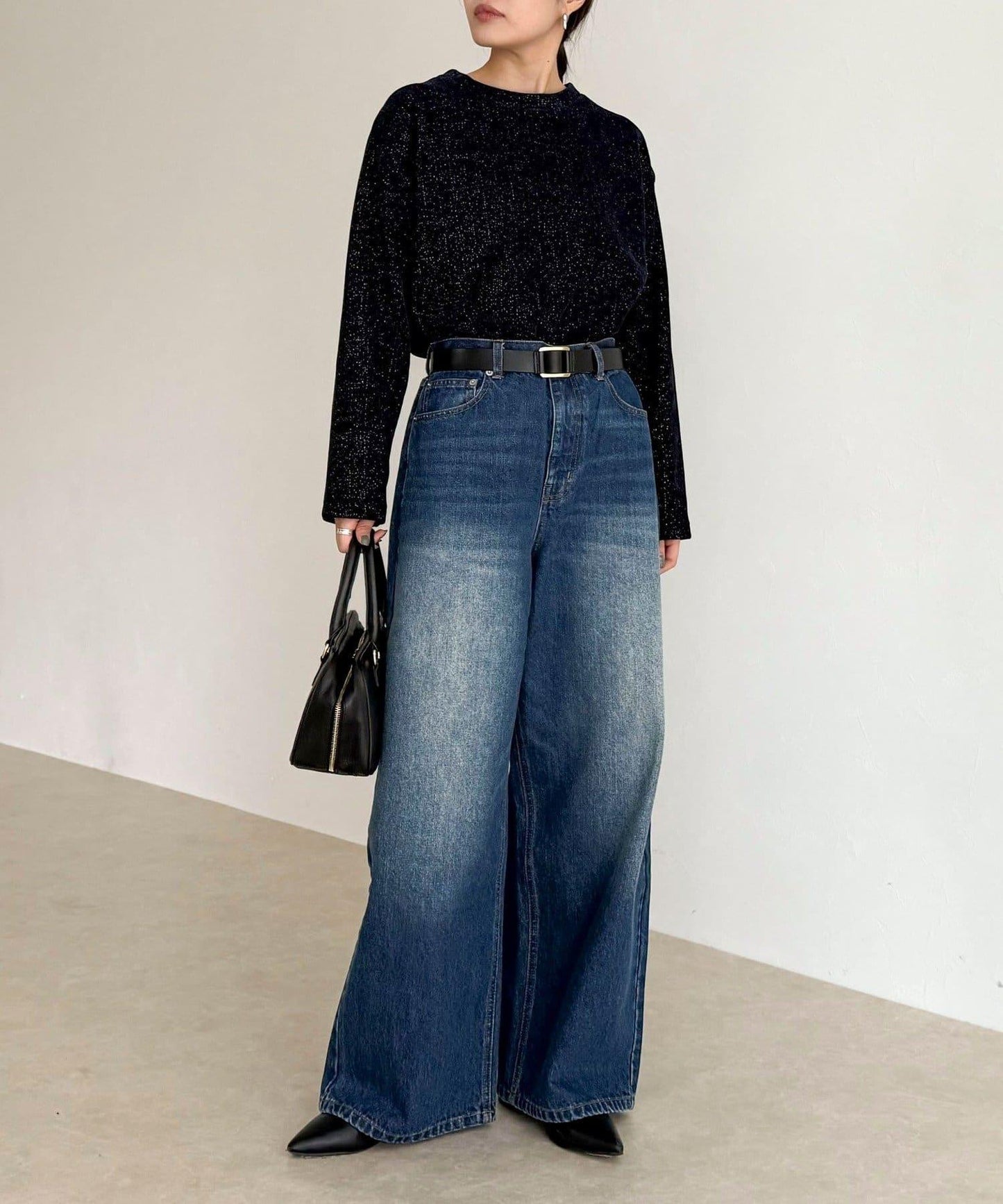 亮片毛線套頭衫