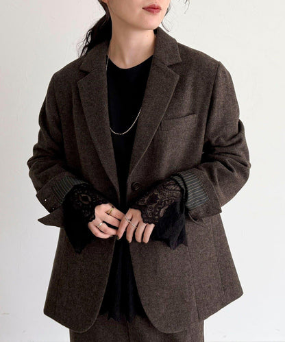 蕾絲拼接長袖T恤