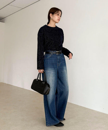 亮片毛線套頭衫