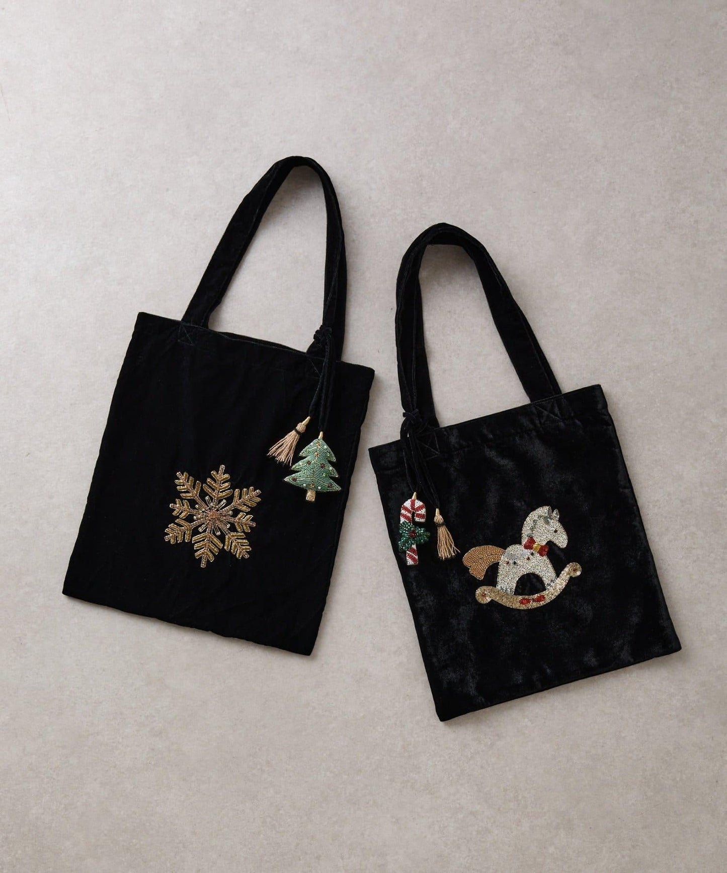 《CITRUS》木馬刺繡托特包