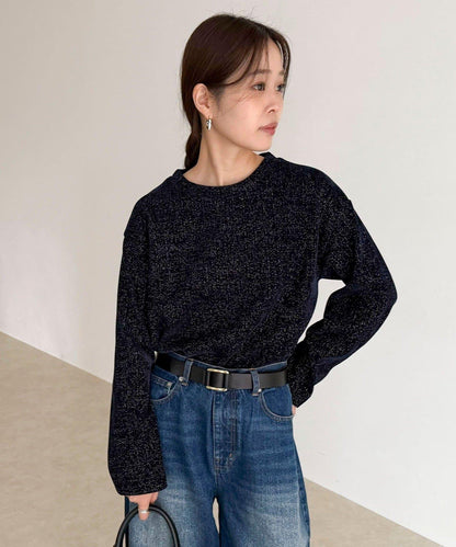 亮片毛線套頭衫