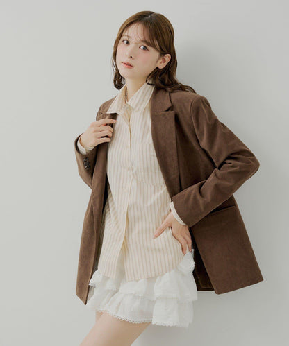 荷葉邊層疊迷你裙