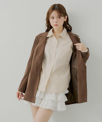 荷葉邊層疊迷你裙