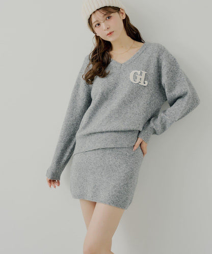 【可成套搭配】針織修身迷你裙