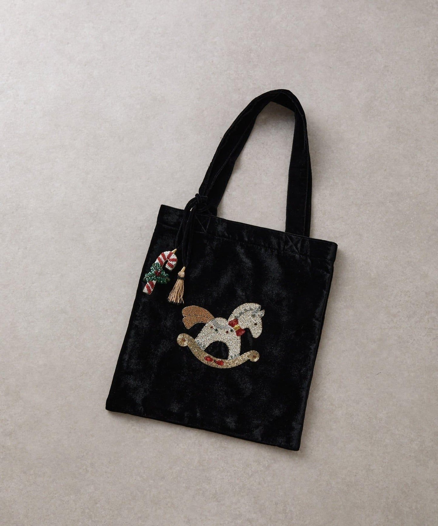 《CITRUS》木馬刺繡托特包