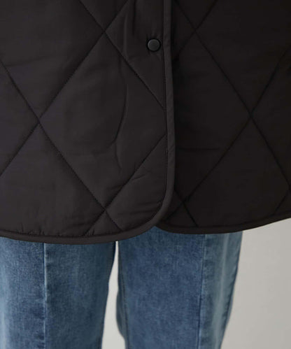 毛絨領拼接棉服