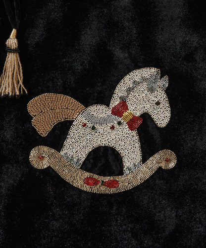 《CITRUS》木馬刺繡托特包