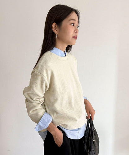 亮片毛線套頭衫