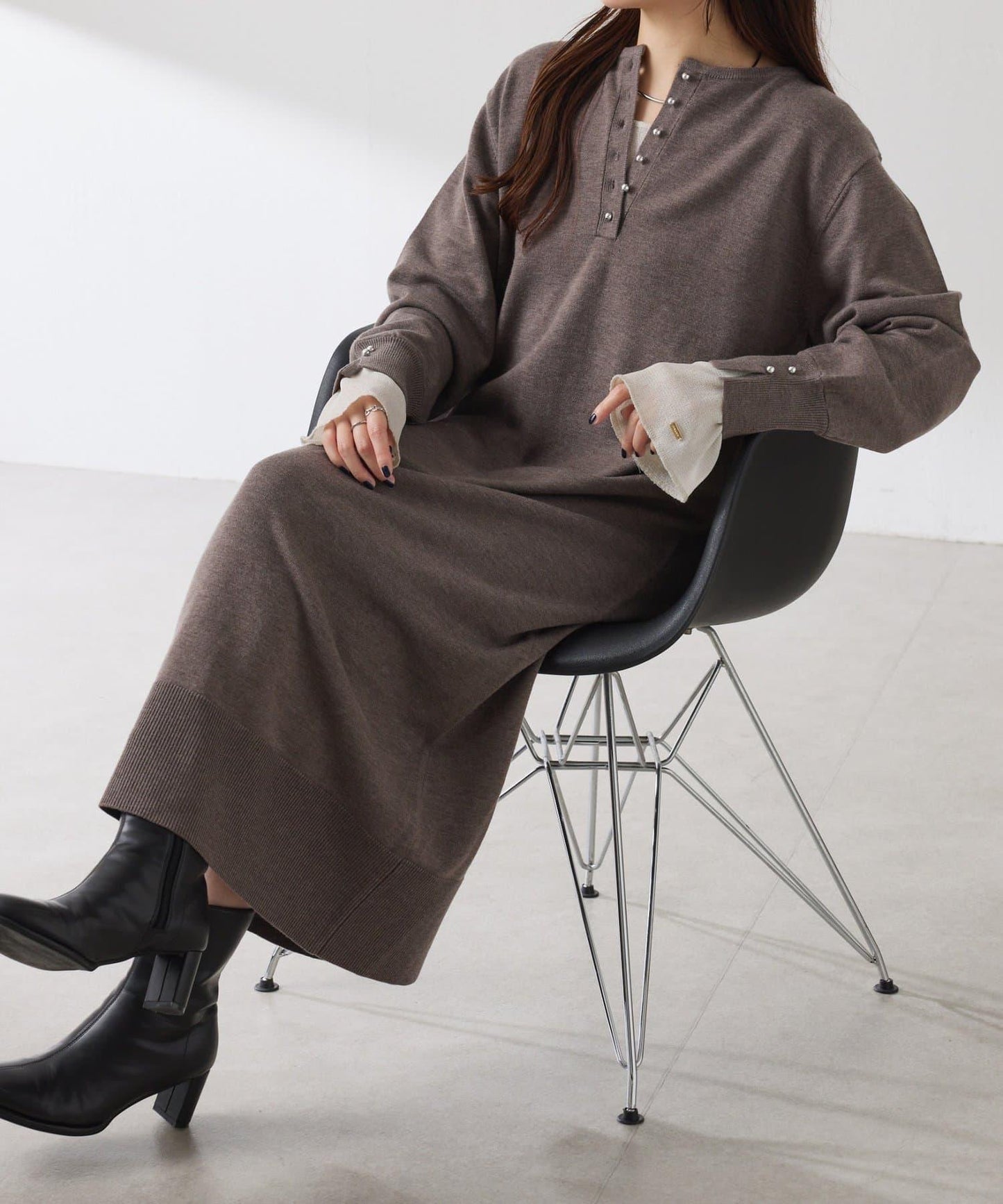 【前後兩穿】衛衣風2WAY連衣裙