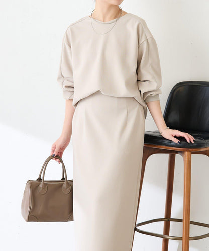 【適合正式場合◎】珠飾線條剪裁套裝/禮服