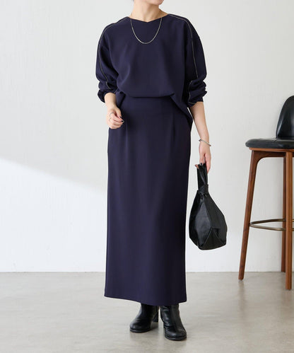 【適合正式場合◎】珠飾線條剪裁套裝/禮服