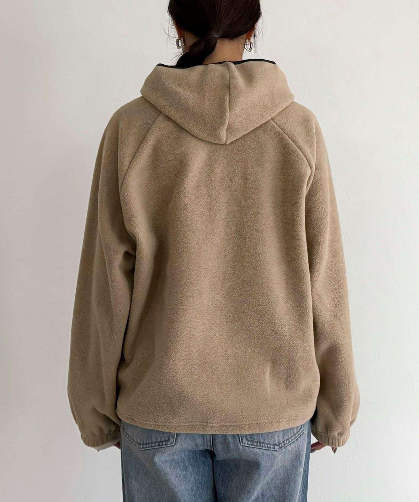 連帽抓絨套頭衫