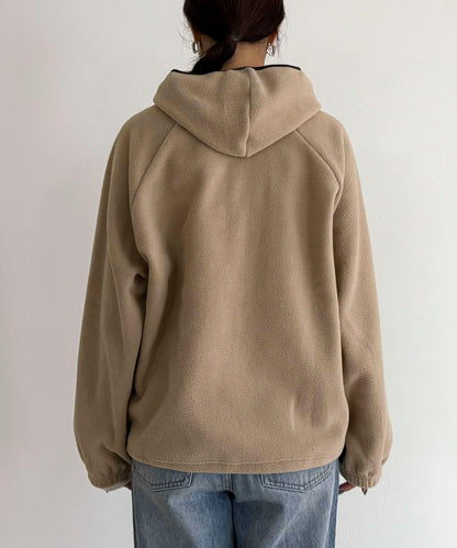 連帽抓絨套頭衫