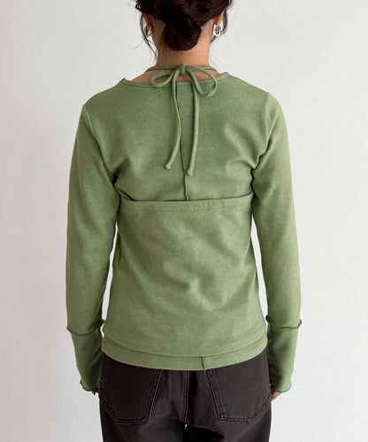 吊帶背心疊穿長袖T恤套裝