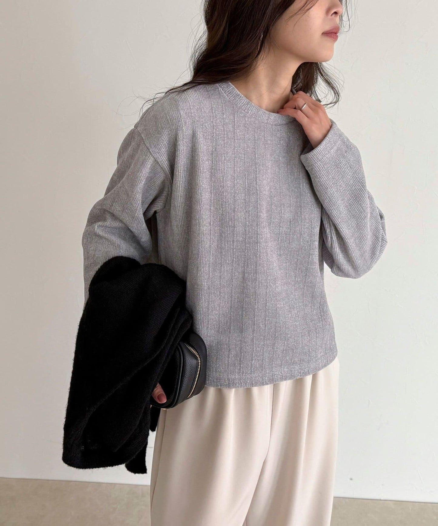 亮片毛線套頭衫