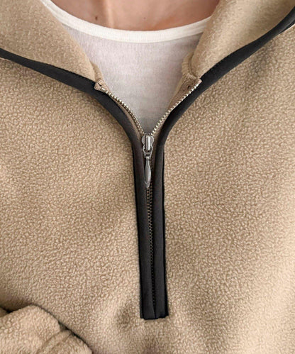 連帽抓絨套頭衫