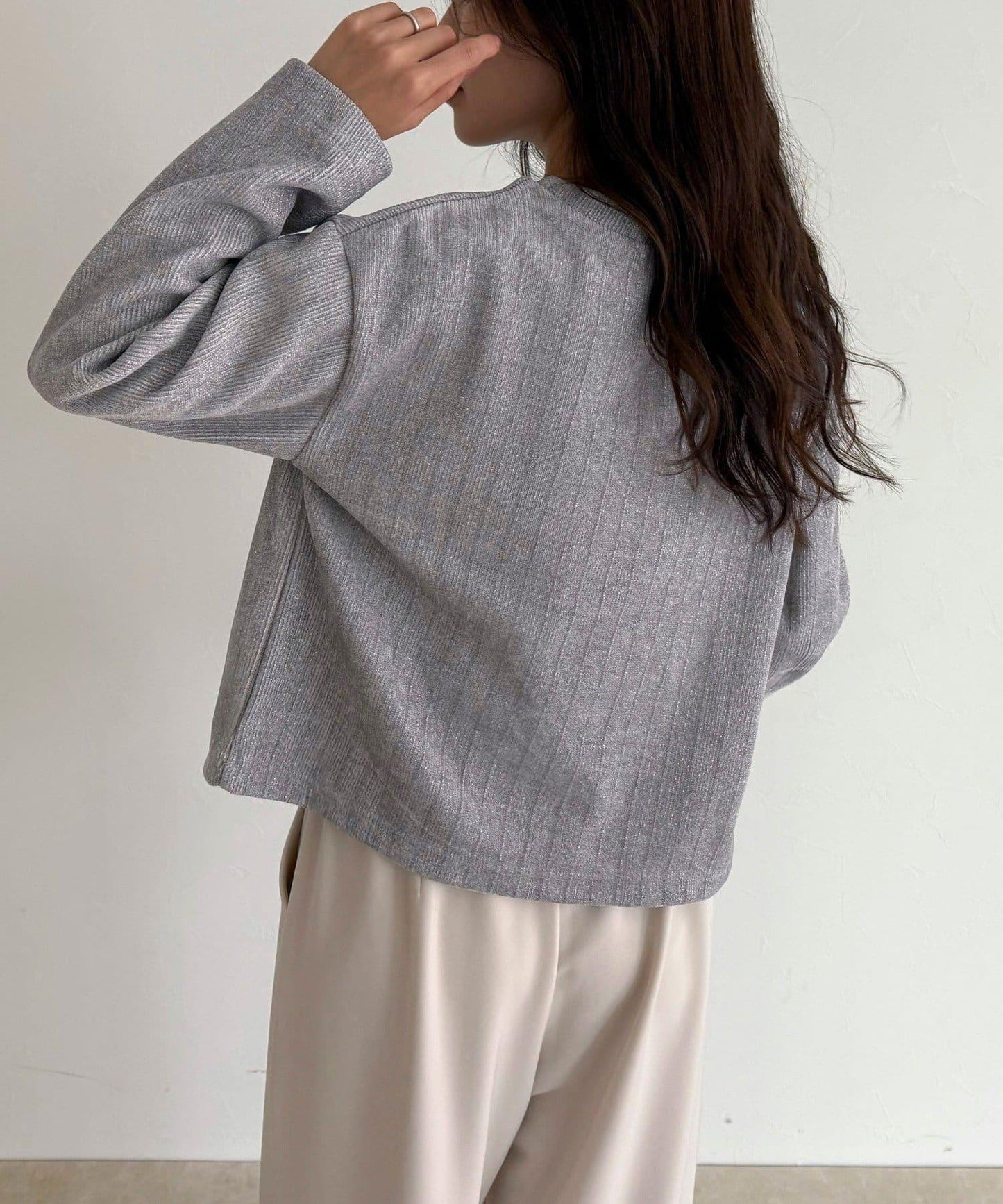 亮片毛線套頭衫