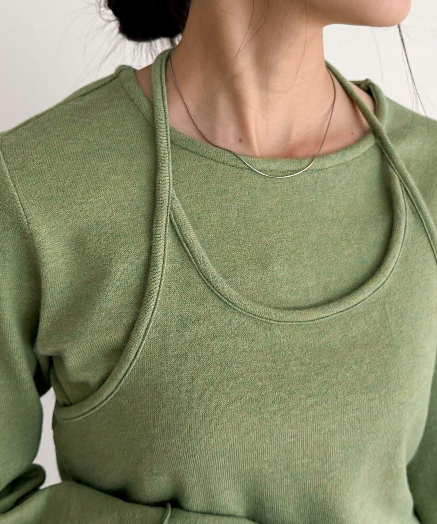 吊帶背心疊穿長袖T恤套裝