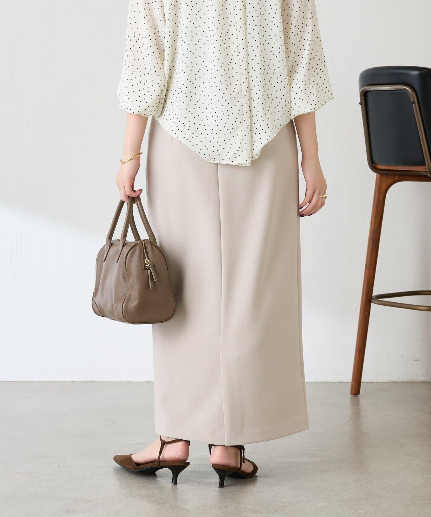 【適合正式場合◎】珠飾線條剪裁套裝/禮服