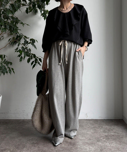 【WEB限定】ピコフリルカラーブラウス