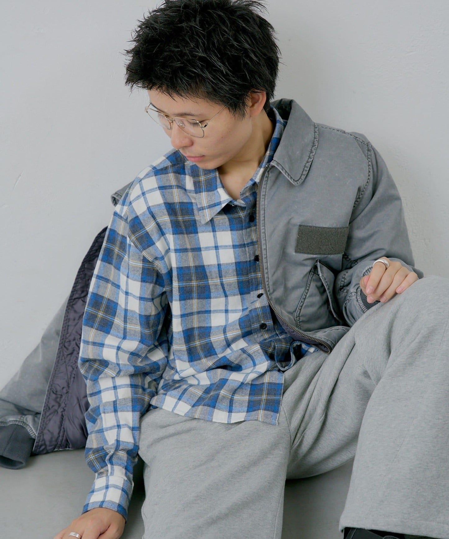 【WHIMSIC/2尺碼可選】短款法蘭絨格子襯衫