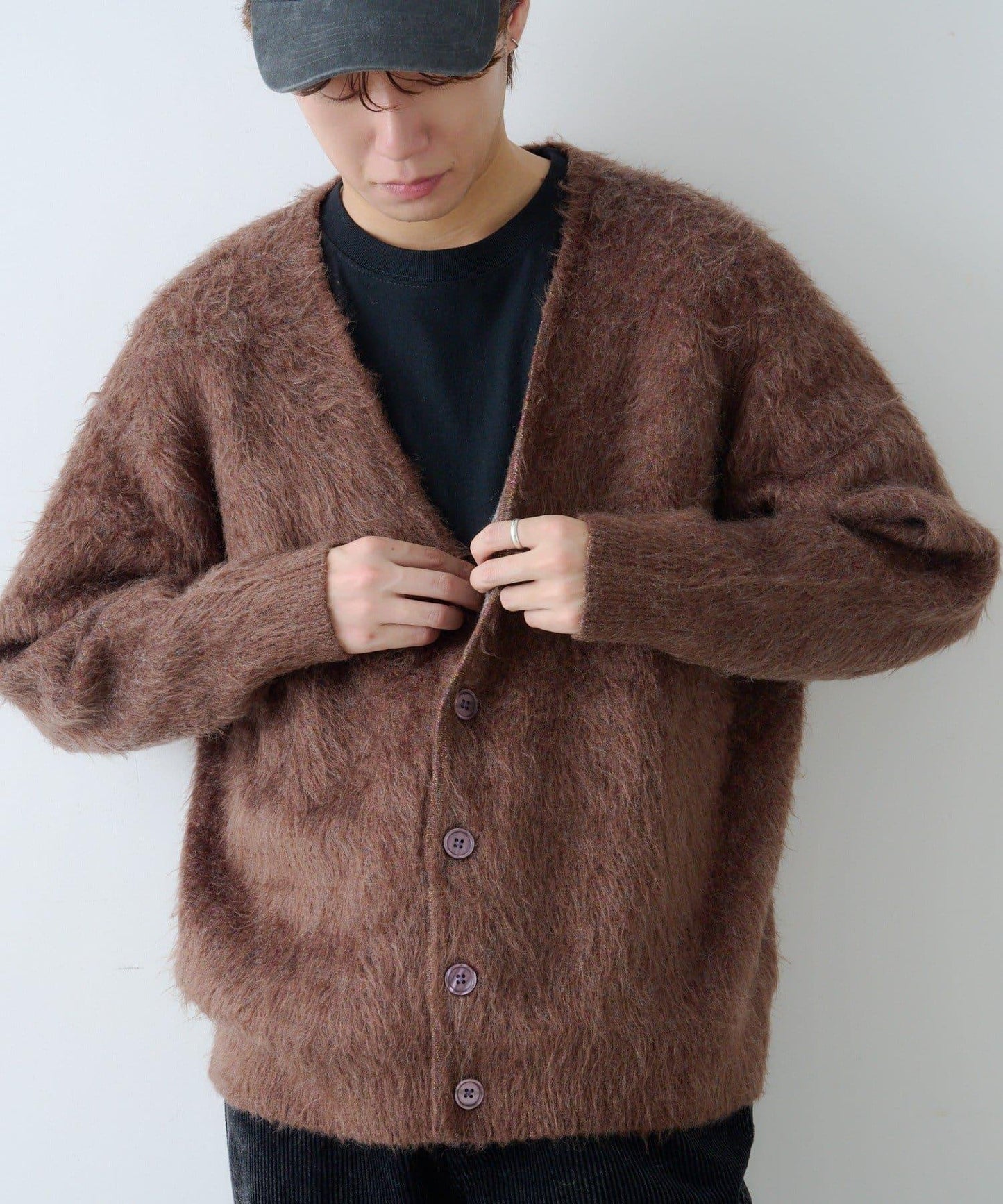 【Kastane】長毛針織開衫