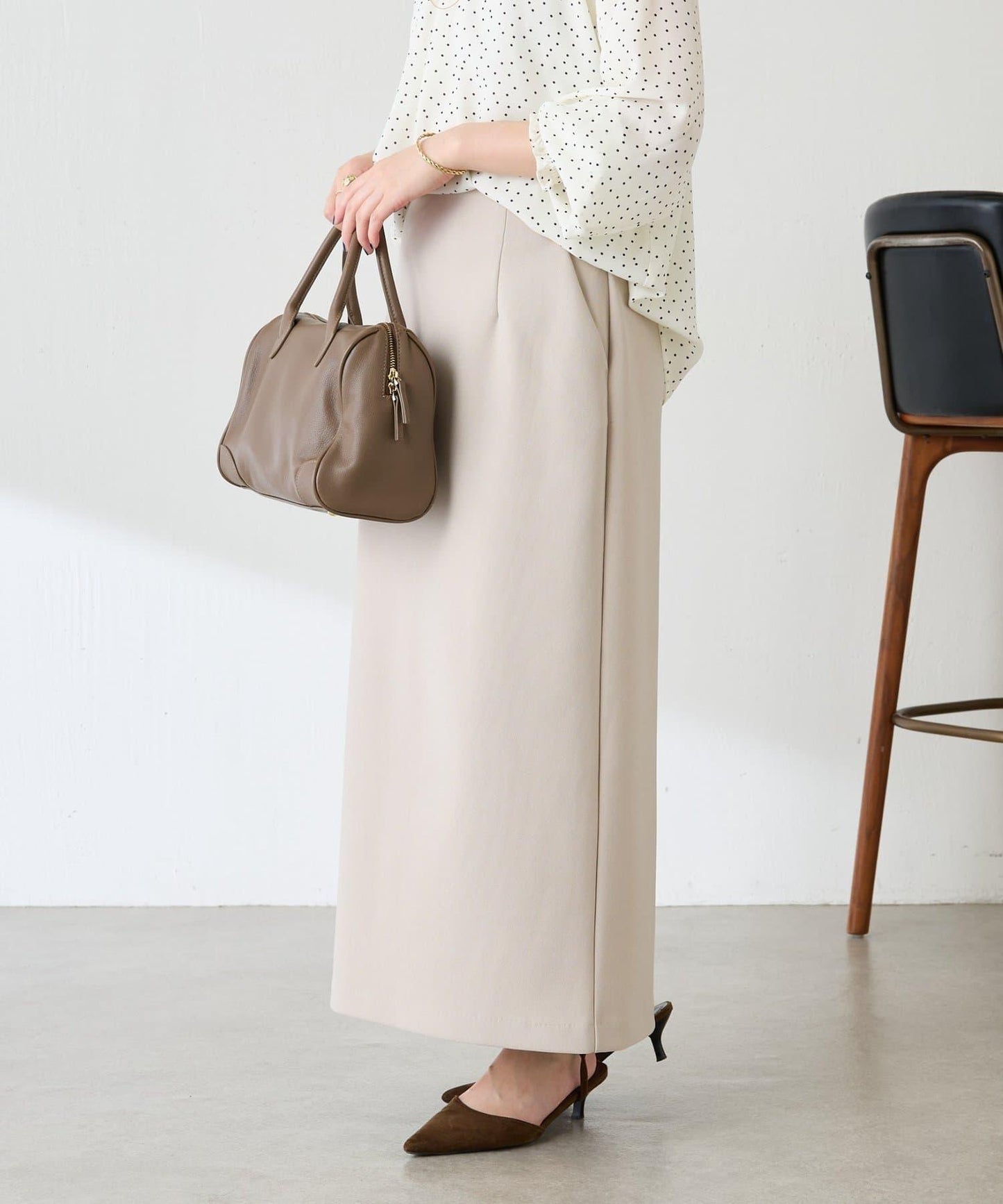 【適合正式場合◎】珠飾線條剪裁套裝/禮服